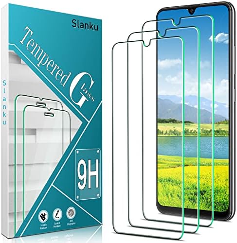 Slanku [3-חבילות סמסונג גלקסי A32 4G מגן מסך זכוכית מחוסמת, מגן מסך זכוכית HD עבור סמסונג גלקסי